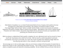 Tablet Screenshot of alliedmarinesurveyors.com